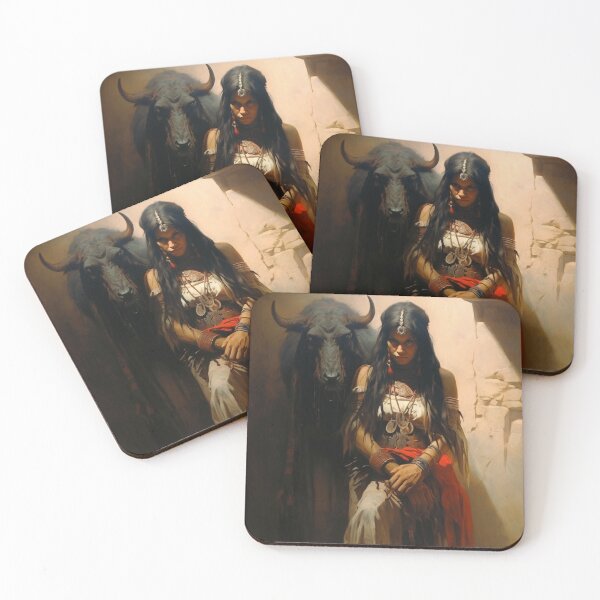 Item preview, Hippie Latina Girl with Bull Devil designed and sold by Demonik-Art.