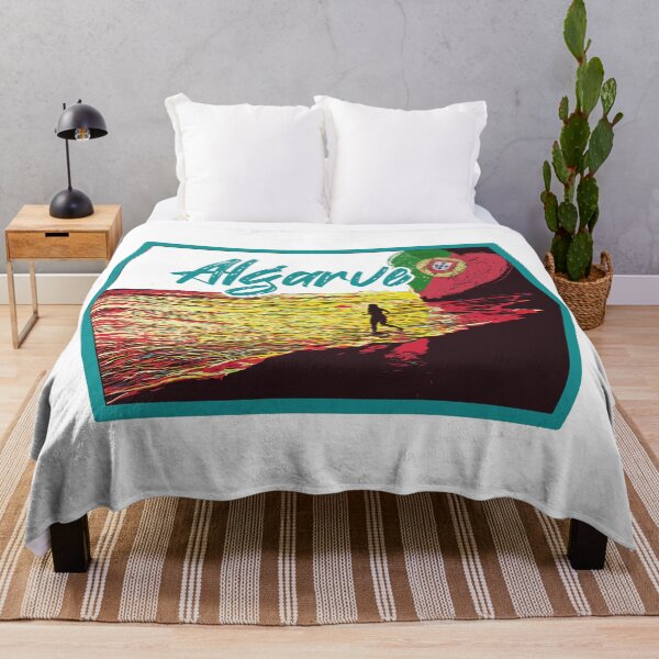 Item preview, Algarve Sunset Beach with Portuguese Flag Heart, Illustration designed and sold by Lemomo-artworks.