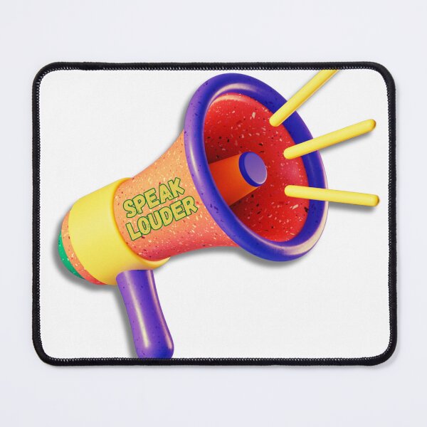 Item preview, Vibrant Multicolored Megaphone with "Speak Louder" Message designed and sold by mrelax57700.