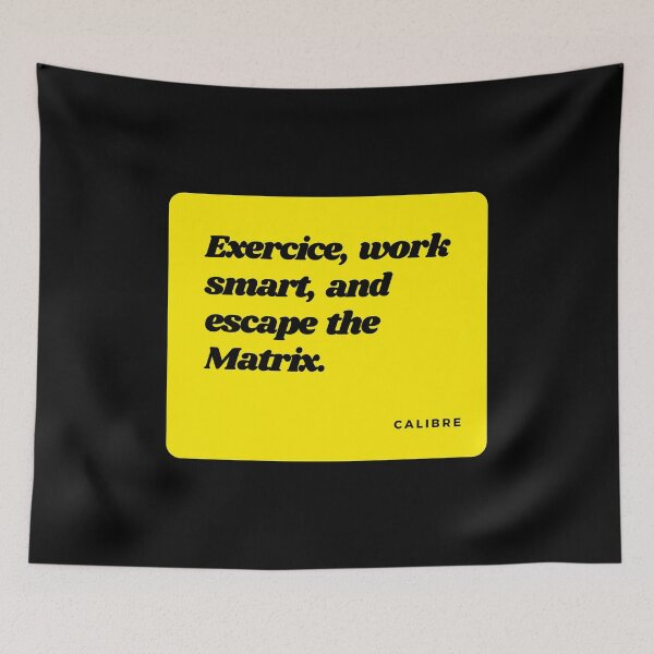 Item preview, Fitness quotes, workout quotes, sports quotes, motivational gym quotes, football quotes, gym quotes, basketball quotes, running quotes, baseball quotes, fitness motivation quotes, Escape the matrix designed and sold by SwissCalibre.