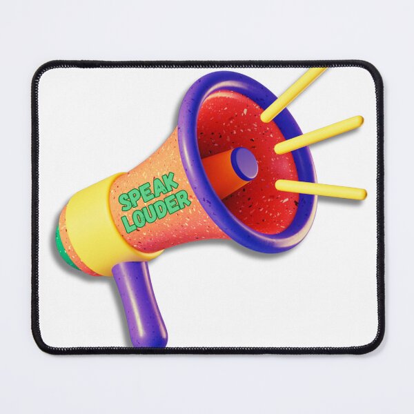 Item preview, Vibrant Multicolored Megaphone with "Speak Louder" Message designed and sold by mrelax57700.