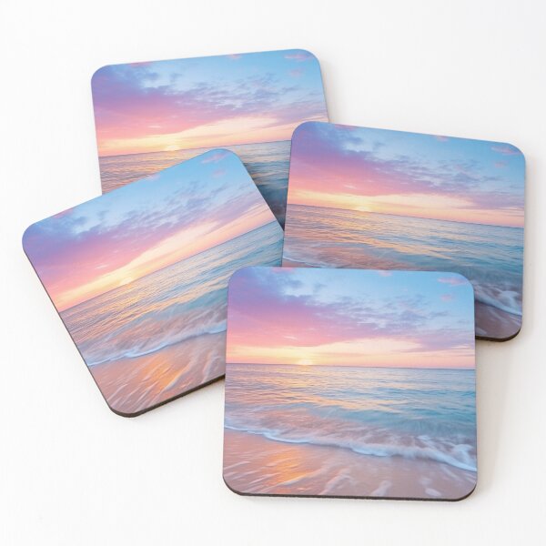 Item preview, Sunset Over the Sea, Seen From the Beach designed and sold by StudioRedKoala.