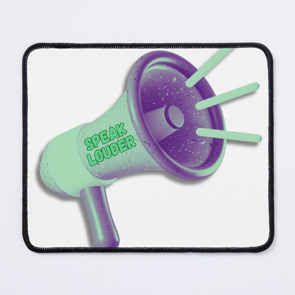 Item preview, Vibrant Multicolored Megaphone with "Speak Louder" Message designed and sold by mrelax57700.
