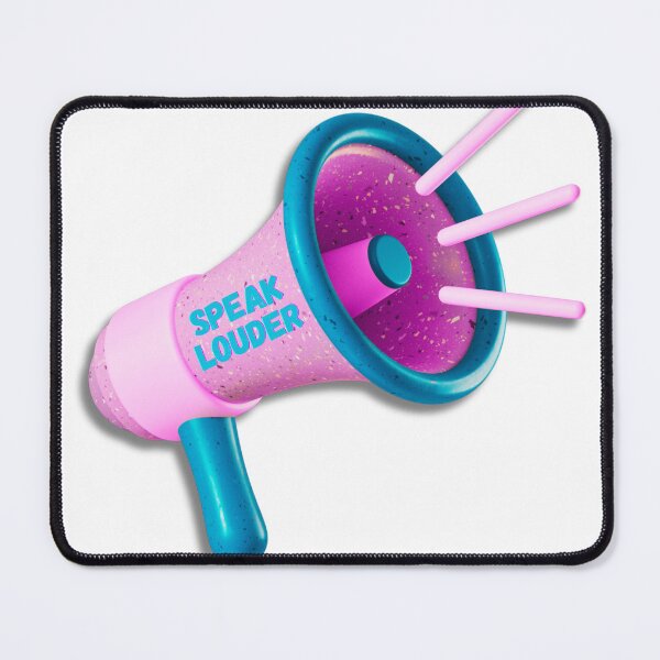 Item preview, Vibrant Multicolored Megaphone with "Speak Louder" Message designed and sold by mrelax57700.