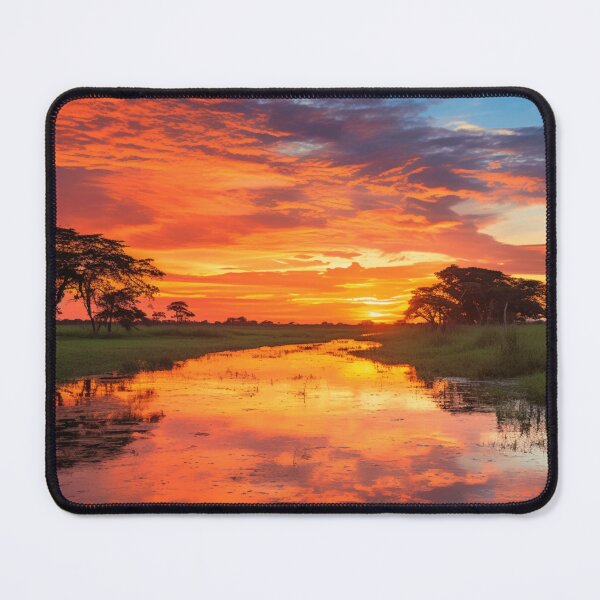 Item preview, Sunset on the Pantanal Plains, Brazil designed and sold by StudioRedKoala.