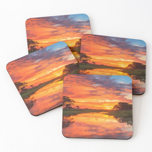 Item preview, Sunset on the Pantanal Plains, Brazil designed and sold by StudioRedKoala.