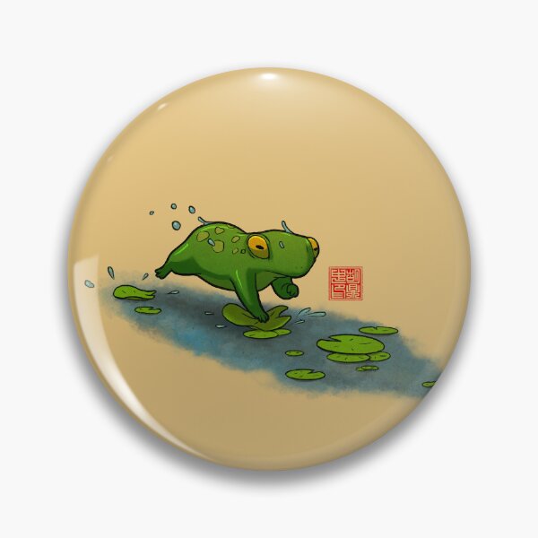 Item preview, frog cat lilypads designed and sold by DingHuArt.