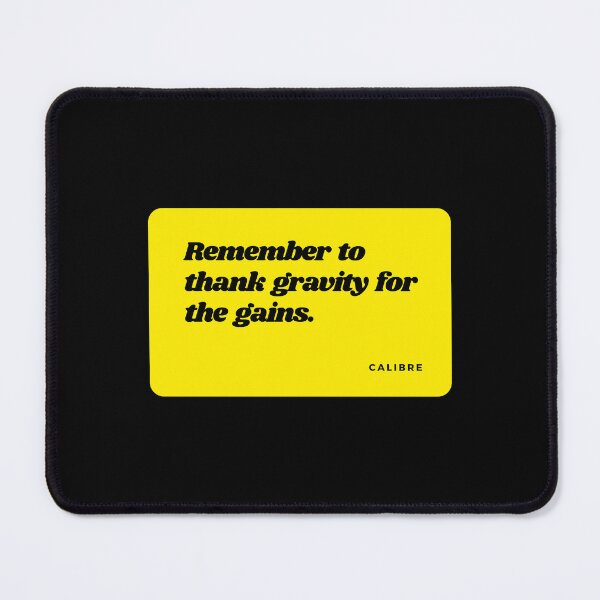 Item preview, Fitness quotes, workout quotes, sports quotes, motivational gym quotes, football quotes, gym quotes, basketball quotes, running quotes, baseball quotes, fitness motivation quotes, Thank Gravity designed and sold by SwissCalibre.