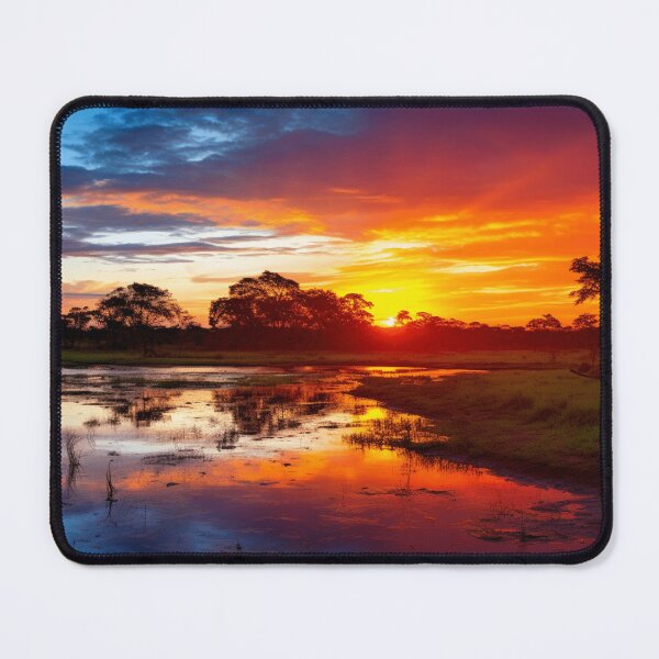 Item preview, Sunset on the Pantanal Plains, Brazil designed and sold by StudioRedKoala.