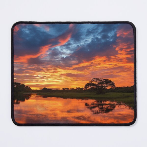 Item preview, Sunset on the Pantanal Plains, Brazil designed and sold by StudioRedKoala.
