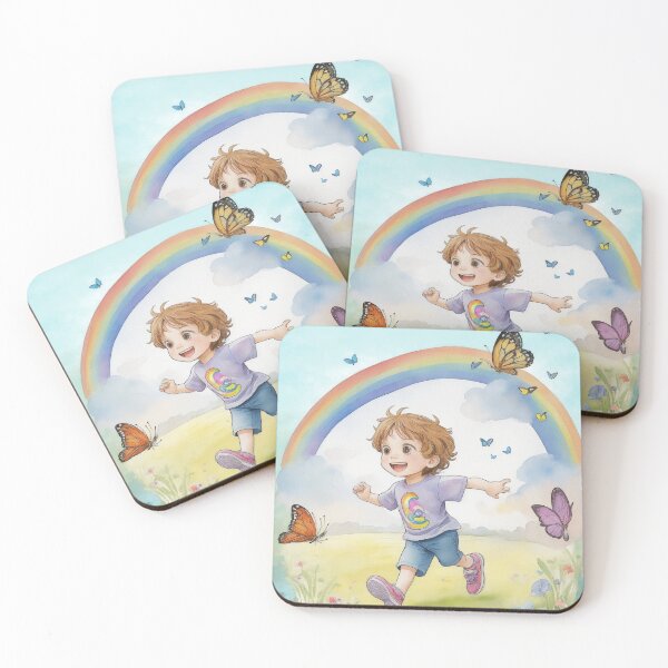 Item preview, Young Boy Running In A Field V3 designed and sold by SparkleBrush.