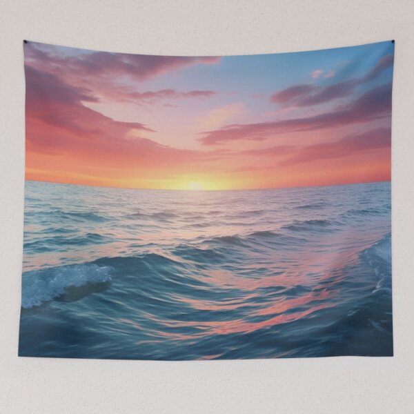 Item preview, Sunset Over the Ocean designed and sold by StudioRedKoala.