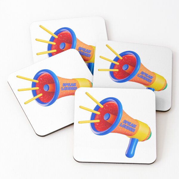 Item preview, Vibrant Multicolored Megaphone with "Speak Louder" Message designed and sold by mrelax57700.