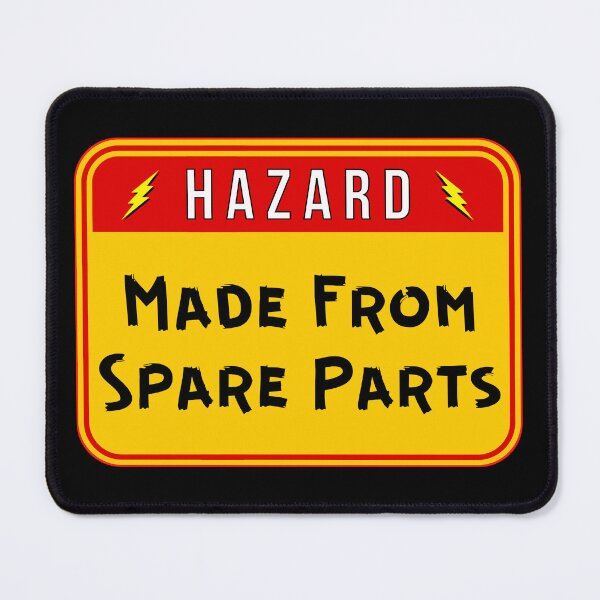 Item preview, HAZARD:  Made From Spare Parts - funny warning signs designed and sold by DesignsFromTW-S.