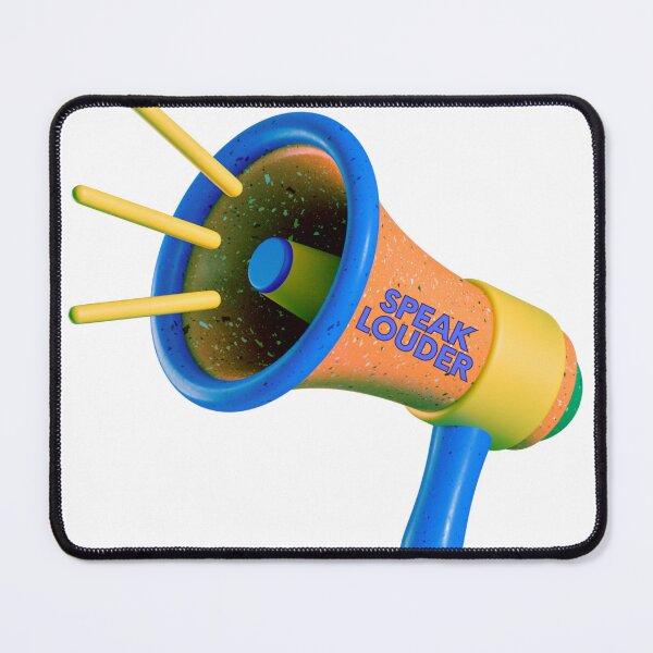 Item preview, Vibrant Multicolored Megaphone with "Speak Louder" Message designed and sold by mrelax57700.
