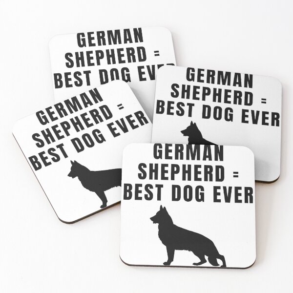 Item preview, German Shepherd Best Dog Ever Black Text Silhouette  designed and sold by GSDDESIGNMERCH.