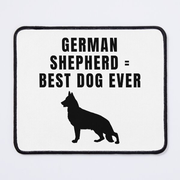Item preview, German Shepherd Best Dog Ever Black Text Silhouette designed and sold by GSDDESIGNMERCH.
