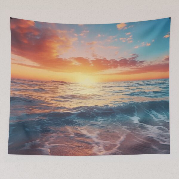 Item preview, Sunset Over the Ocean designed and sold by StudioRedKoala.
