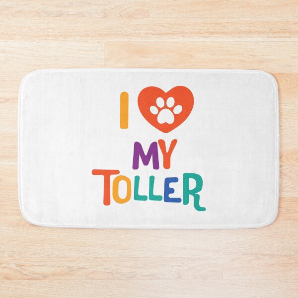Item preview, I love my toller - colorful text with pawheart designed and sold by EmeraldeaArt.