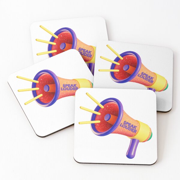 Item preview, Vibrant Multicolored Megaphone with "Speak Louder" Message designed and sold by mrelax57700.