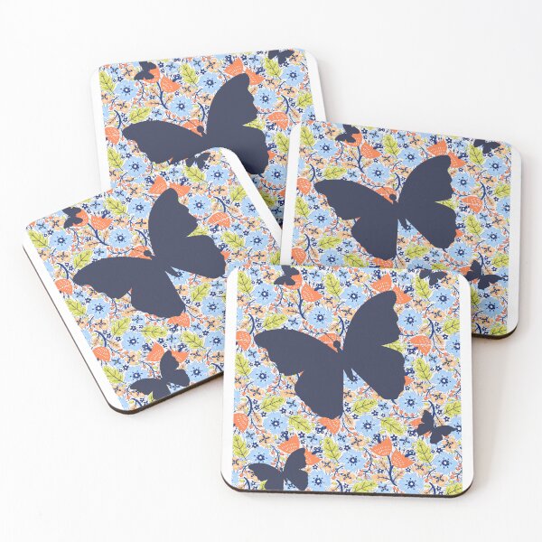 Item preview, Navy butterflies  designed and sold by NurzZz73.