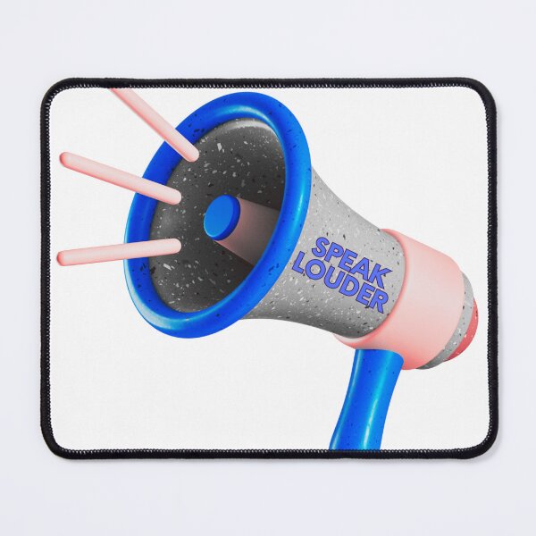 Item preview, Vibrant Multicolored Megaphone with "Speak Louder" Message designed and sold by mrelax57700.