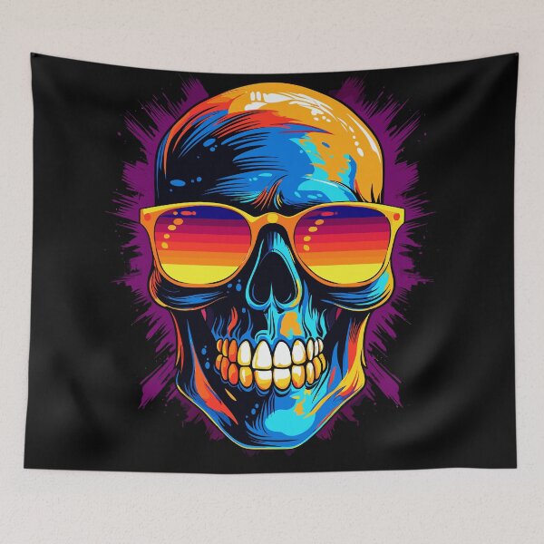 Item preview, Vibrant Skull designed and sold by Motys.
