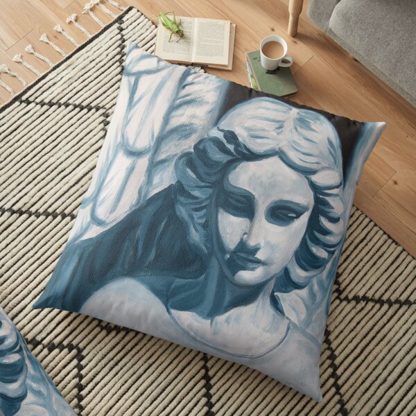 Serenity - Angel Statue Floor Pillow