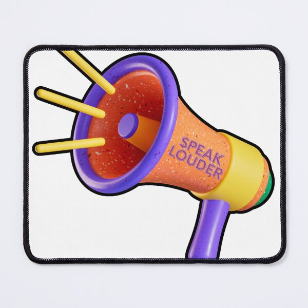 Item preview, Vibrant Multicolored Megaphone with "Speak Louder" Message designed and sold by mrelax57700.