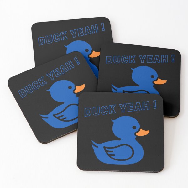 Aperçu de l'œuvre Duck Yeah - Canard en caoutchouc (Bleu) créée et vendue par DavidsDucks.