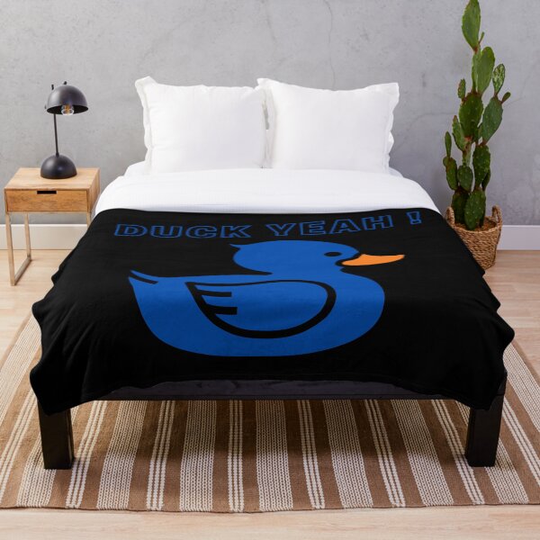 Aperçu de l'œuvre Duck Yeah - Canard en caoutchouc (Bleu) créée et vendue par DavidsDucks.