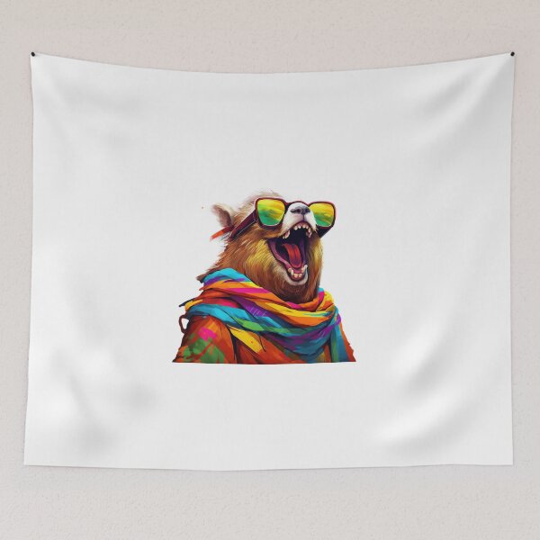 Item preview, Funny  happy capybara designed and sold by Dreamtodream.