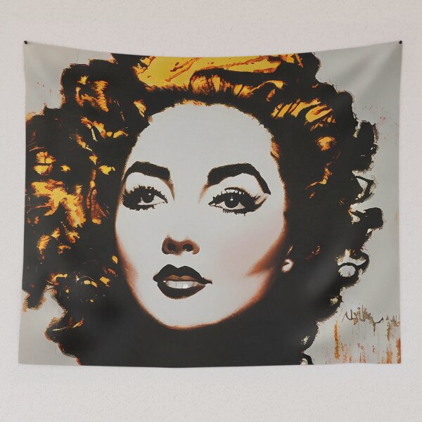 Item preview, A pop portrait  | Digital art | street art aesthetic designed and sold by CiceroSpin.