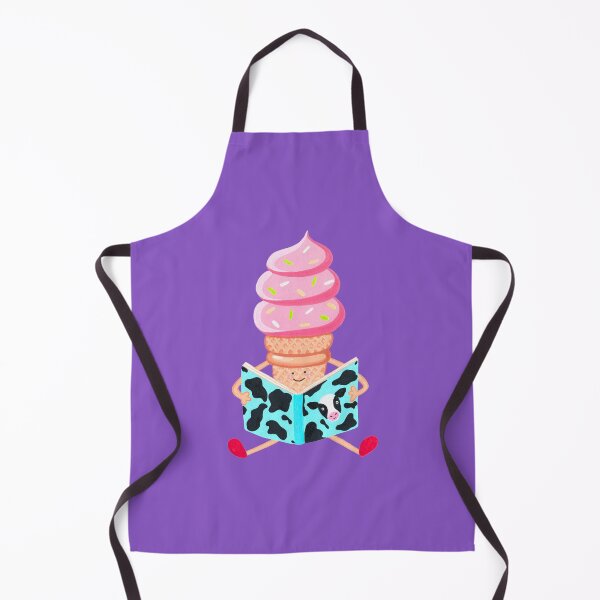 Item preview, Ice cream cone reading cow book designed and sold by NashTheArtist.