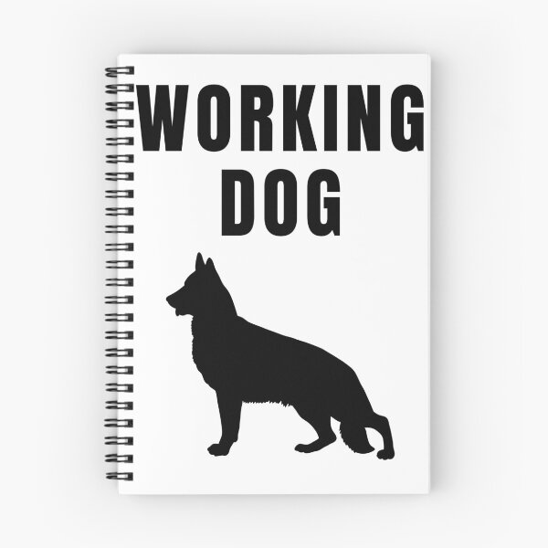 Item preview, German Shepherd Working Dog Black Text Silhouette designed and sold by GSDDESIGNMERCH.