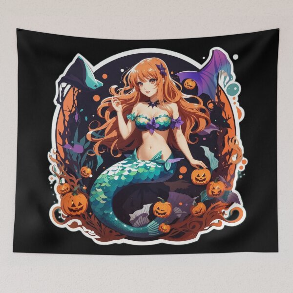 Item preview, Halloween Mermaid Design designed and sold by SirenasWorld.