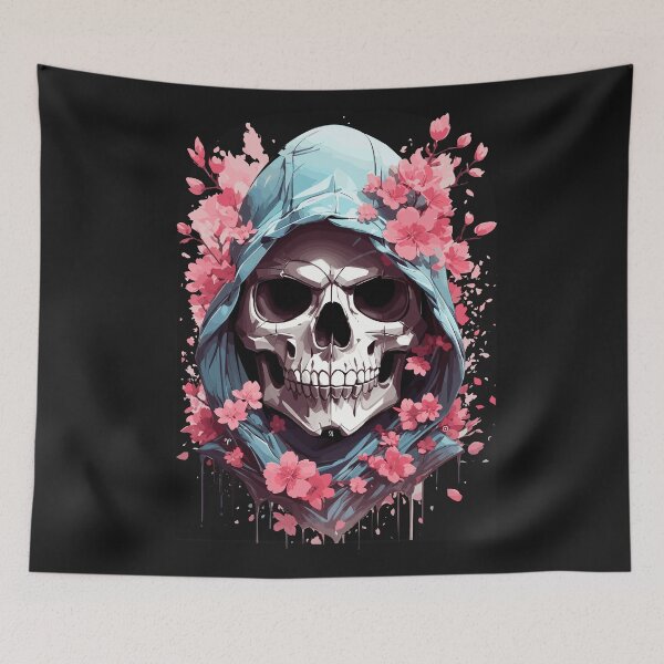 Item preview, Cherry Blossoms Skull 2 designed and sold by Zeus-Prime.