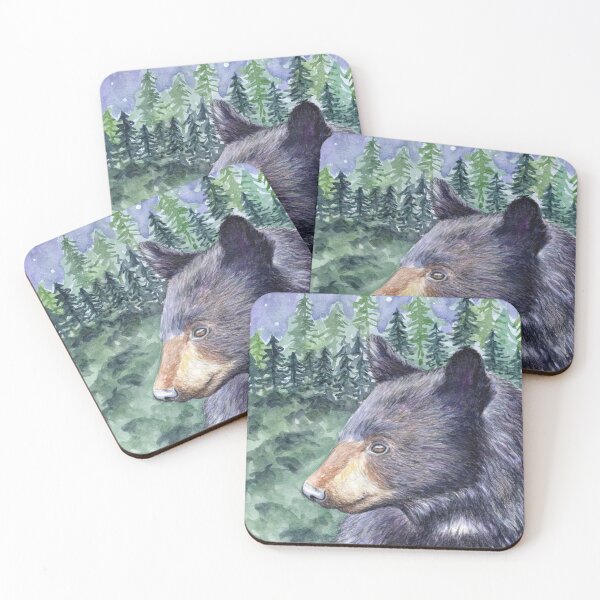 Item preview, Black Bear designed and sold by Rhiannon Wolfe Art .