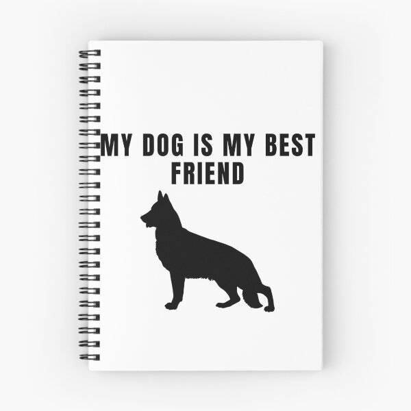Item preview, My Dog Is My Best Friend German Shepherd Dog Black Text Silhouette  designed and sold by GSDDESIGNMERCH.