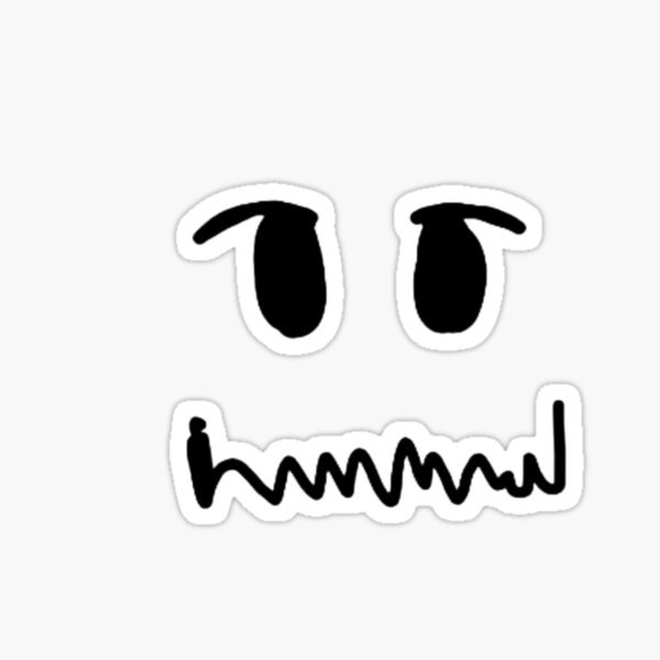 Roblox Man Face Sticker for Sale by Sticker-N-Stuff