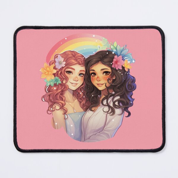 Artikelvorschau, Magical Girl Love Rainbow Lesbian Pride entworfen und verkauft von Digiversal.