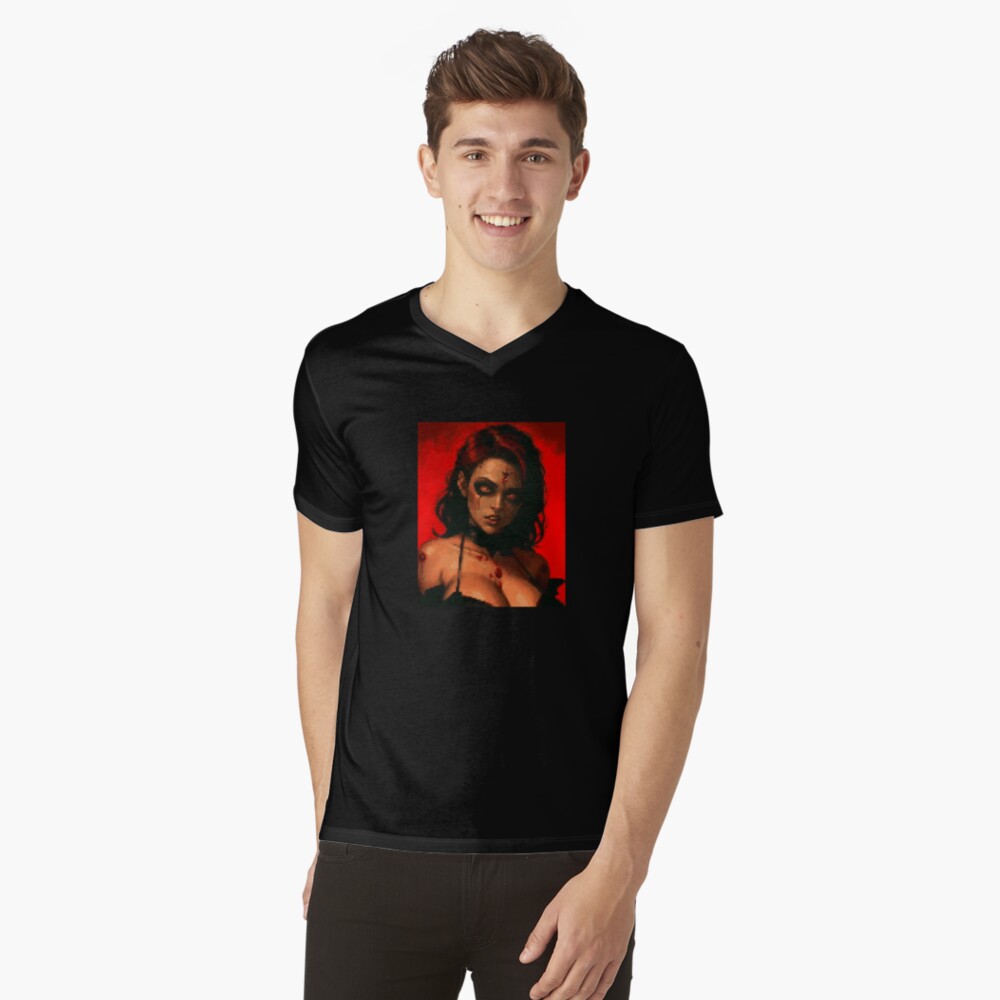 Item preview, V-Neck T-Shirt designed and sold by 8bitglam.
