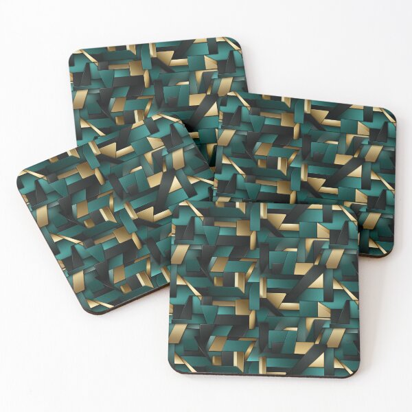 Item preview, Green And Black Unique Pattern designed and sold by Lumistica.