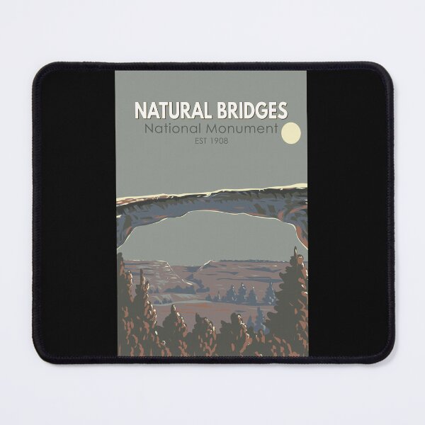 Item preview, Natural Bridges National Monument Utah Travel Art Vintage designed and sold by KrisSidDesigns.