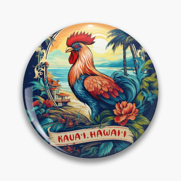 Item preview, Kauai Rooster Paradise - Beach Vibes  designed and sold by Nange and Gabe.