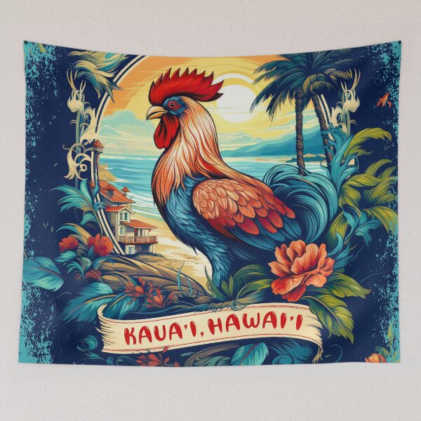 Item preview, Kauai Rooster Paradise - Beach Vibes designed and sold by Nange and Gabe.