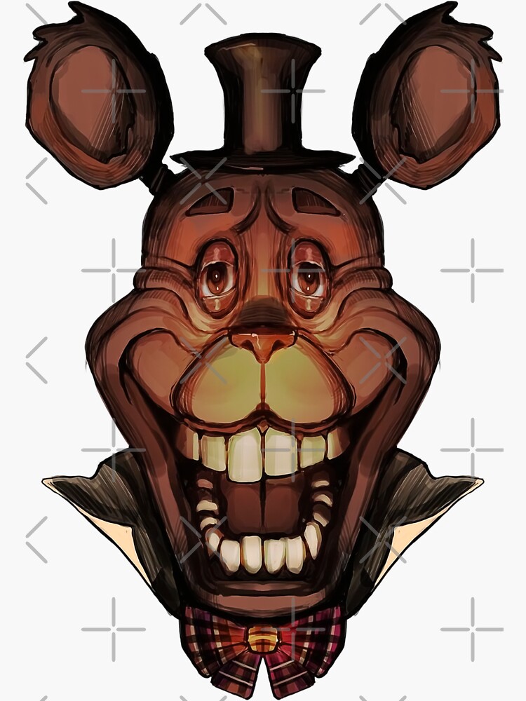 Freddy fnaf vintage art | Sticker