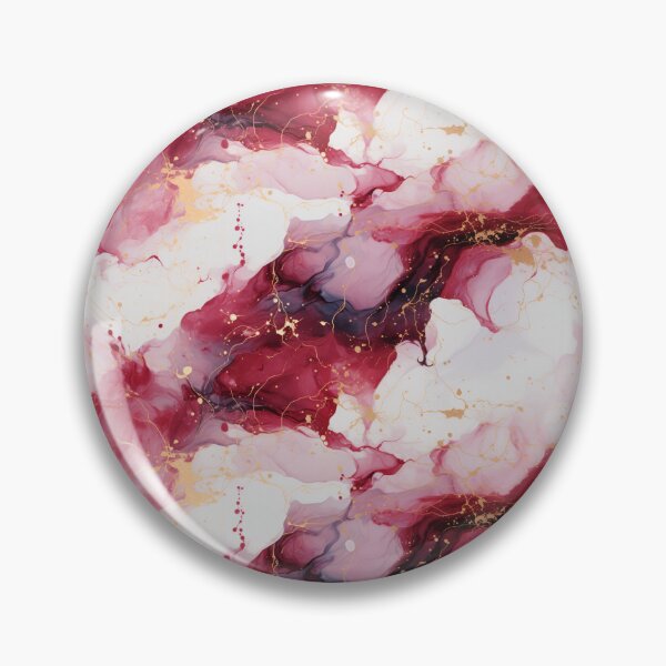 Item preview, Red And White Glossy Marble designed and sold by Lumistica.