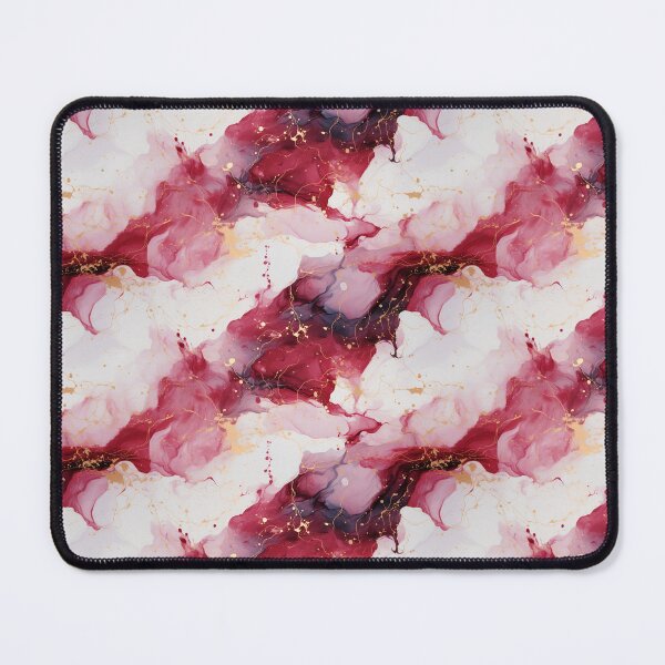 Item preview, Red And White Glossy Marble designed and sold by Lumistica.