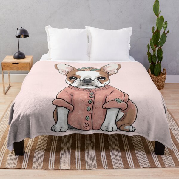 Item preview, French Bulldog puppy dressed in pink clothing designed and sold by CutiePalace.